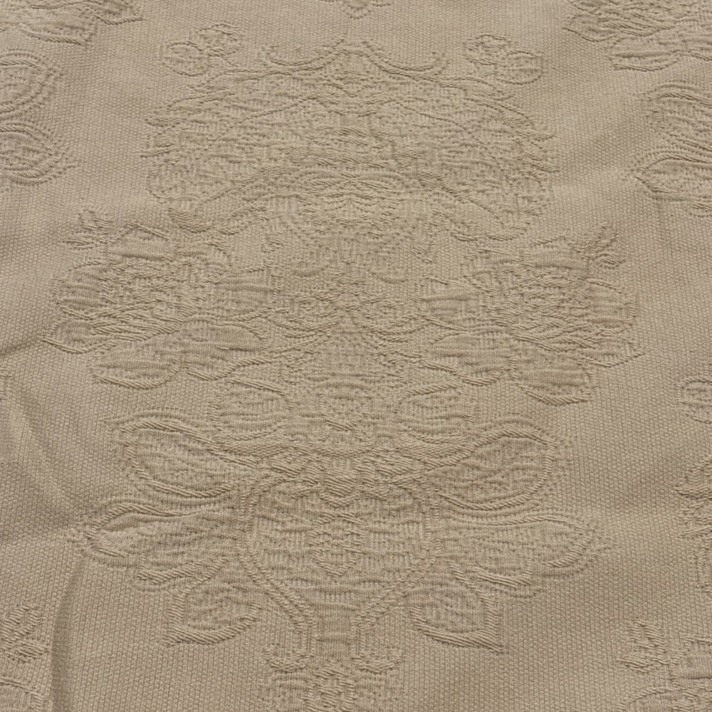 Royal Velvet Jacquard Woven Tan Floral Medallion Bedspread